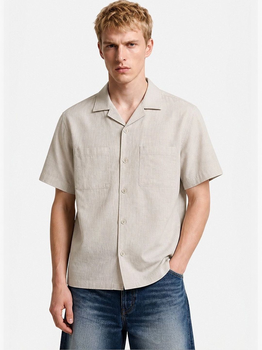 Snitch Men Boxy Casual Shirt