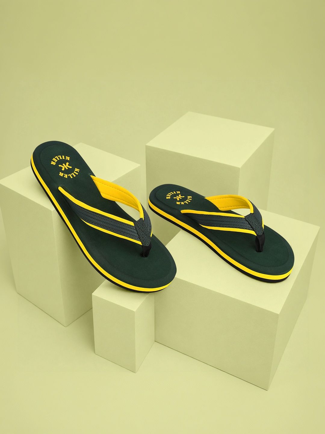 Killer Men Colourblocked Thong Flip-Flops