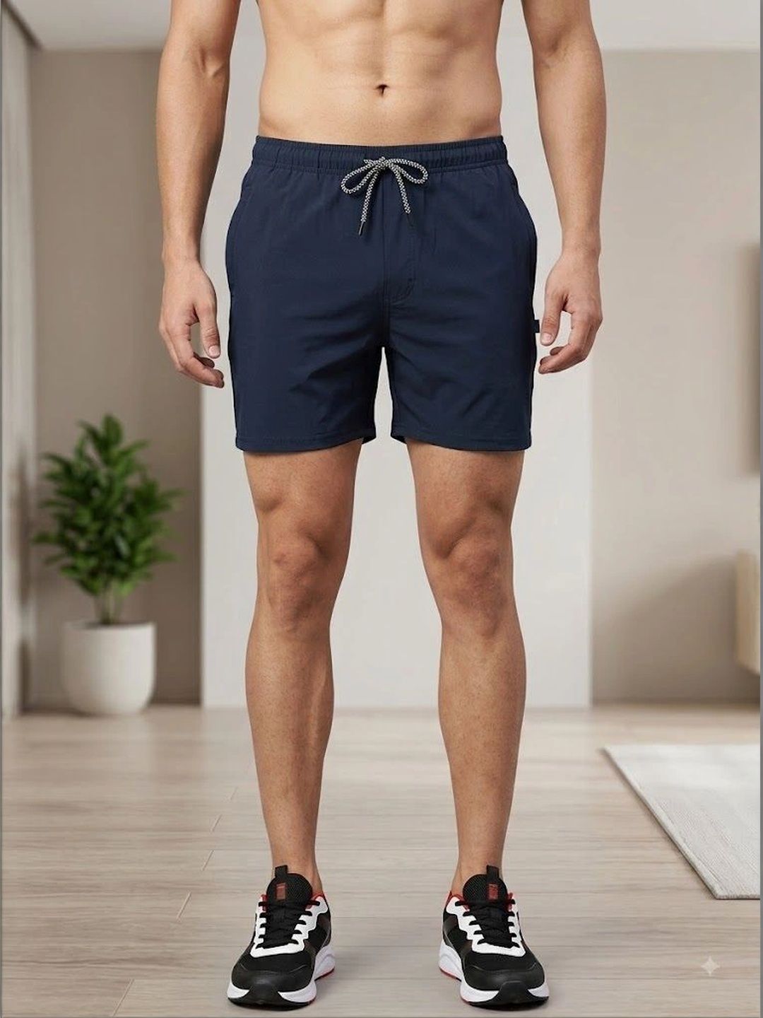 Zaahii Striped Thigh Length Boxers