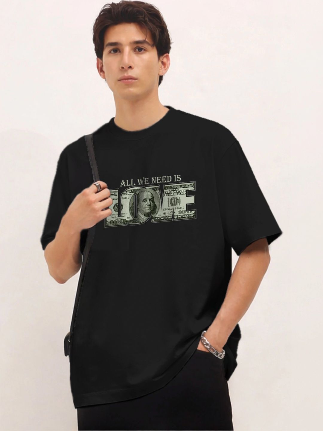 Moda rapido X TOGS & TERRE Men Typography Printed Organic Cotton Blend T-shirt