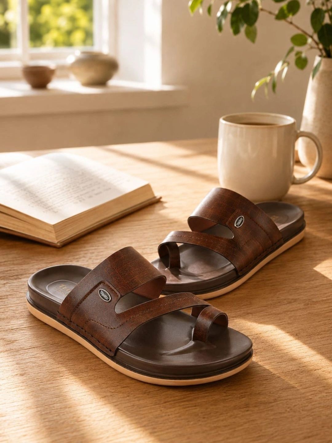 Trump Men Pink Flip Flops