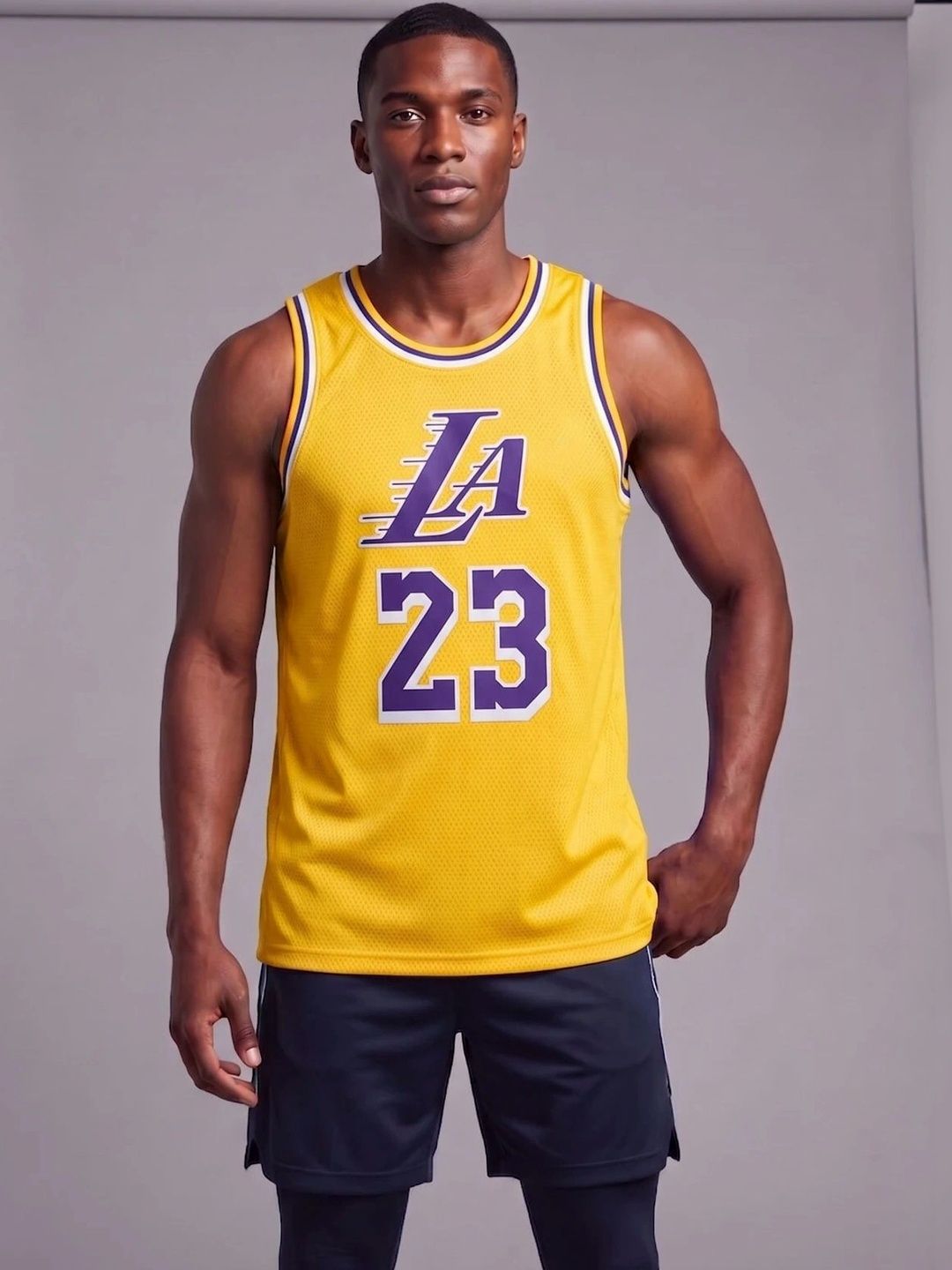 Hexacraft Men Los Angeles Lakers Printed T-shirt