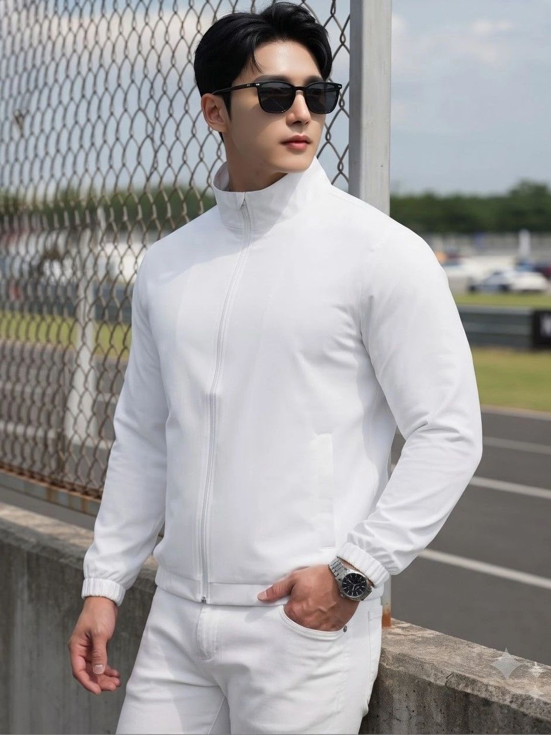 THE FASHION HUB Men Lightweight Bomber Jacket