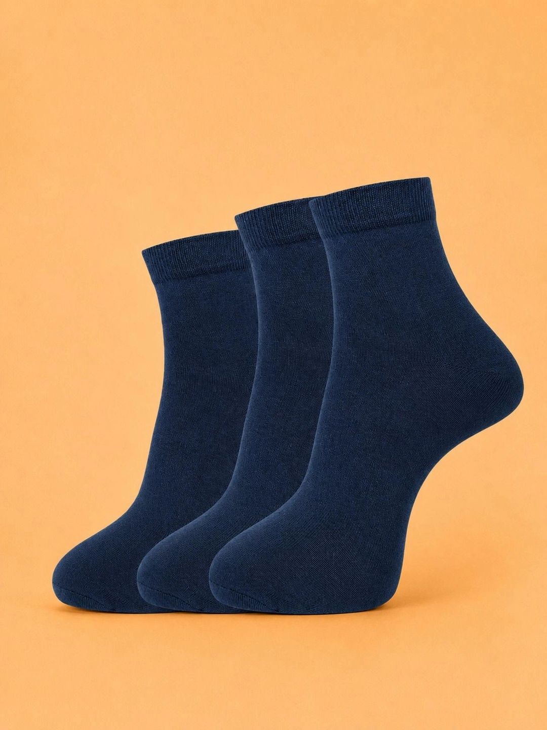 ADDOSSO Men Pack of 3 Cotton Assorted Ankle Length Socks