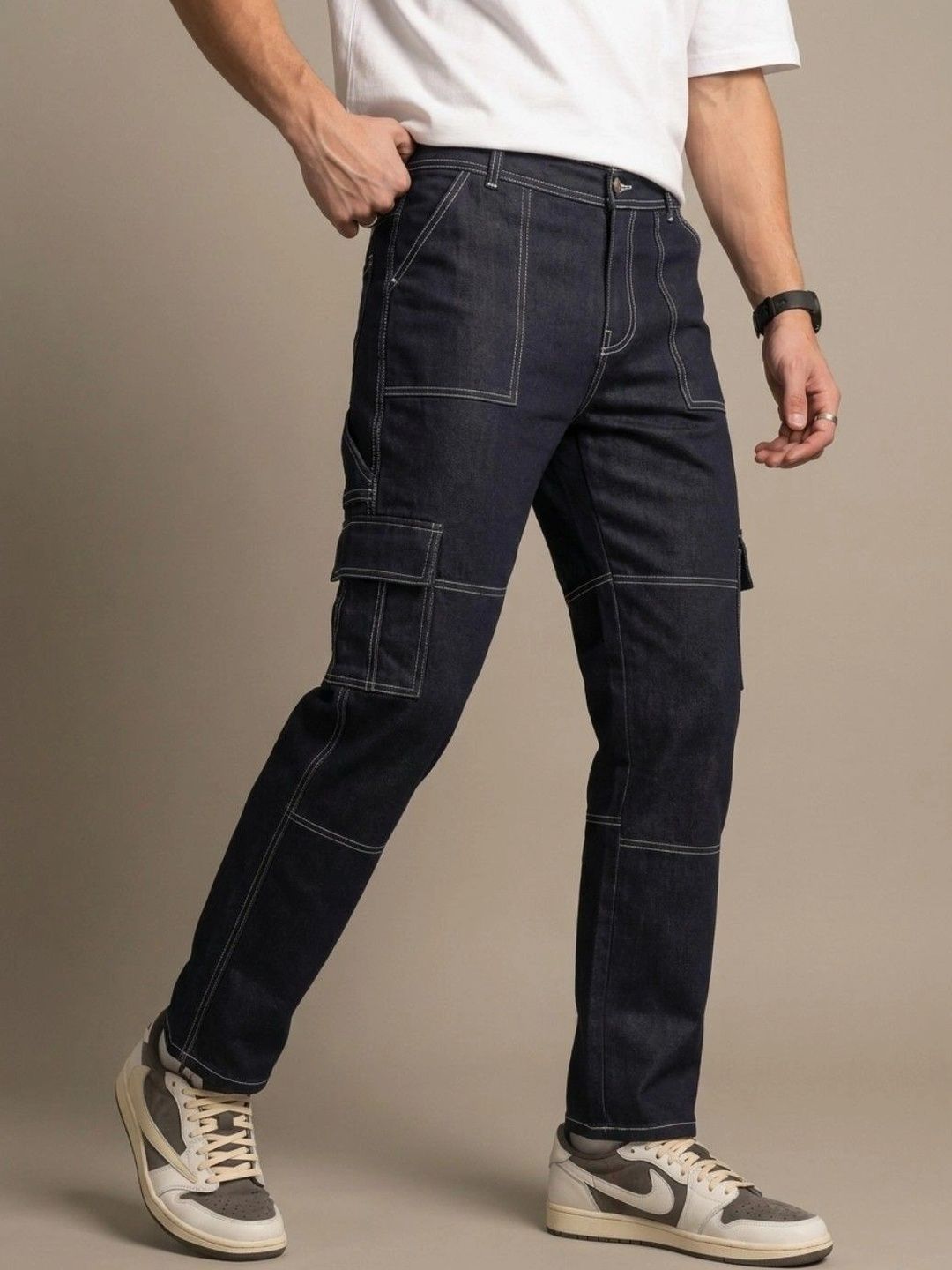 Moda Rapido Mid-Rise Baggy Cargo Jeans