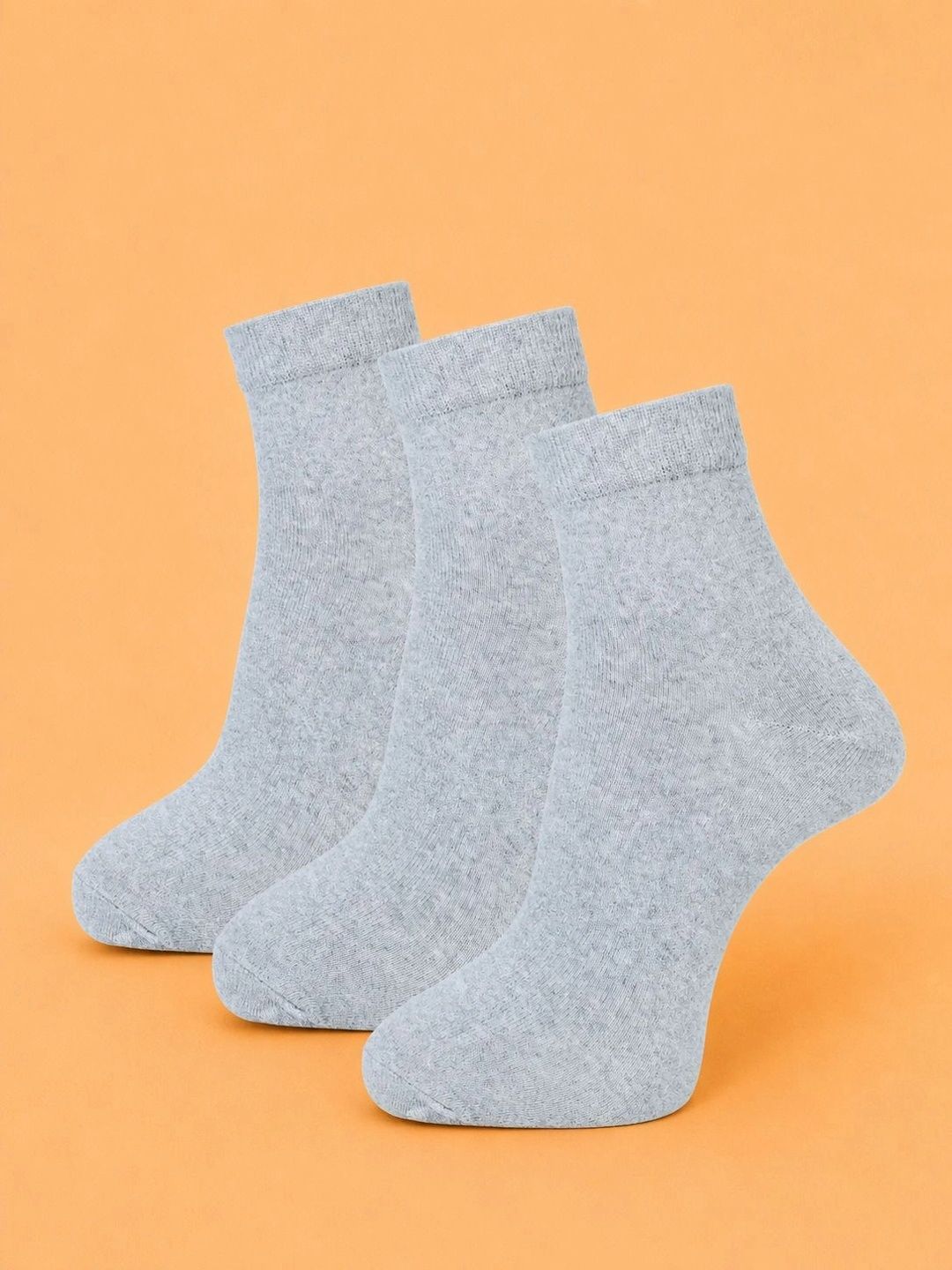ADDOSSO Men Pack of 3 Cotton Assorted Ankle Length Socks