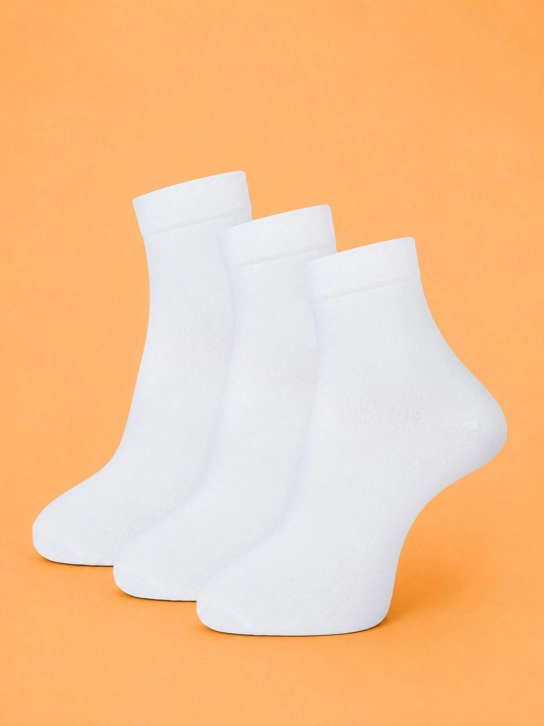 ADDOSSO Men Pack of 3 Cotton Assorted Ankle Length Socks