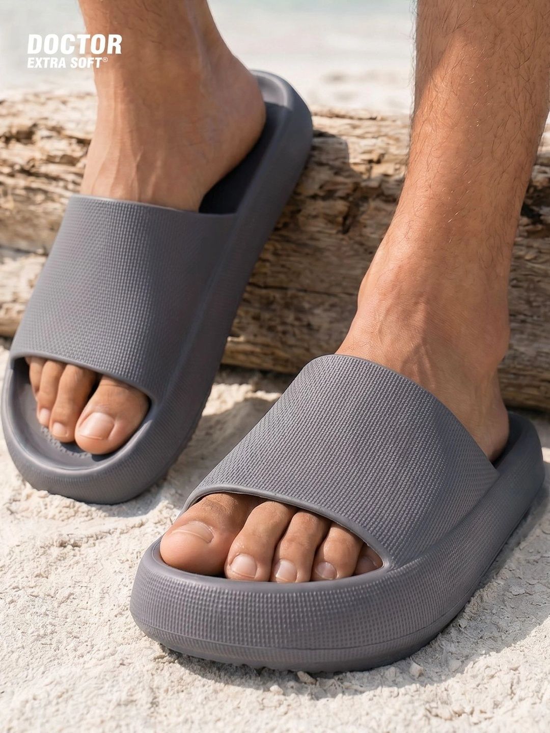 DOCTOR EXTRA SOFT Men Ultra Soft Lightweight Rubber Sliders
