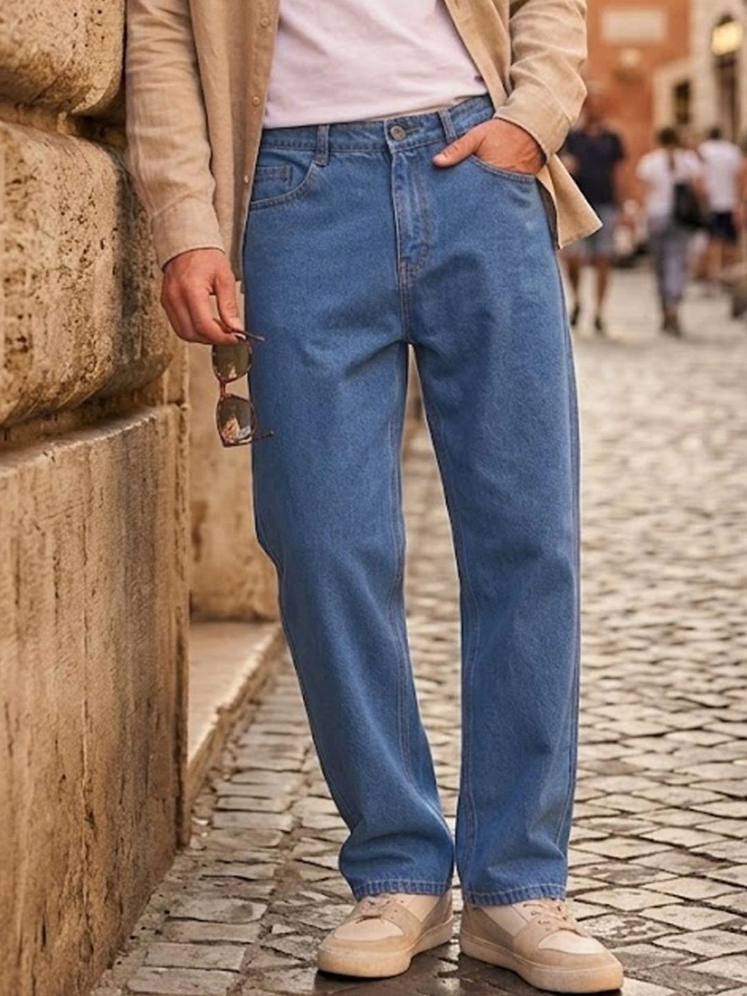 SHIRODHARI Men Straight Fit Low-Rise Jeans
