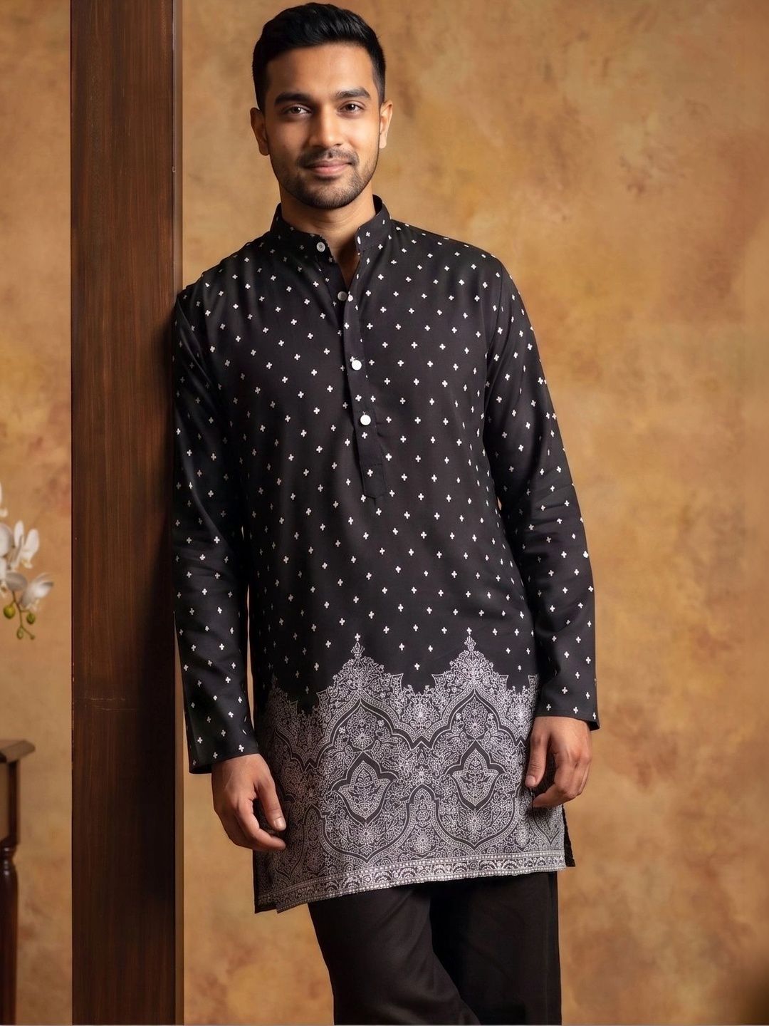 Jompers Men Ethnic Motifs Printed Kurta