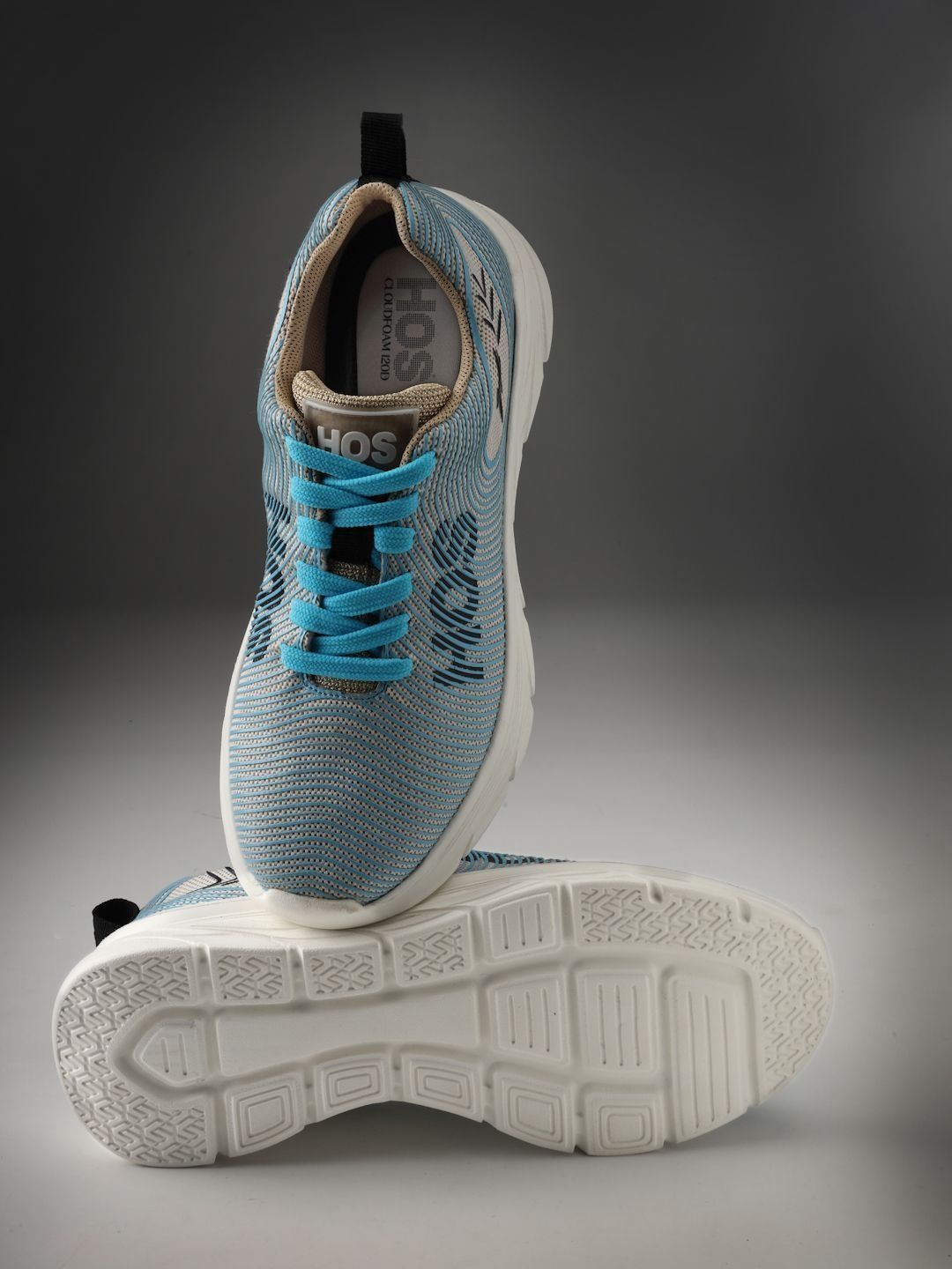 HOS Men Running Shoes Lace-Up Lightweight Comfortable Sports Shoes