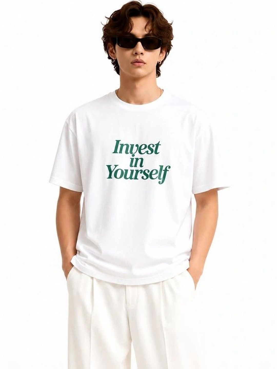 9TUNKI Men Typography Printed Pure Cotton T-shirt