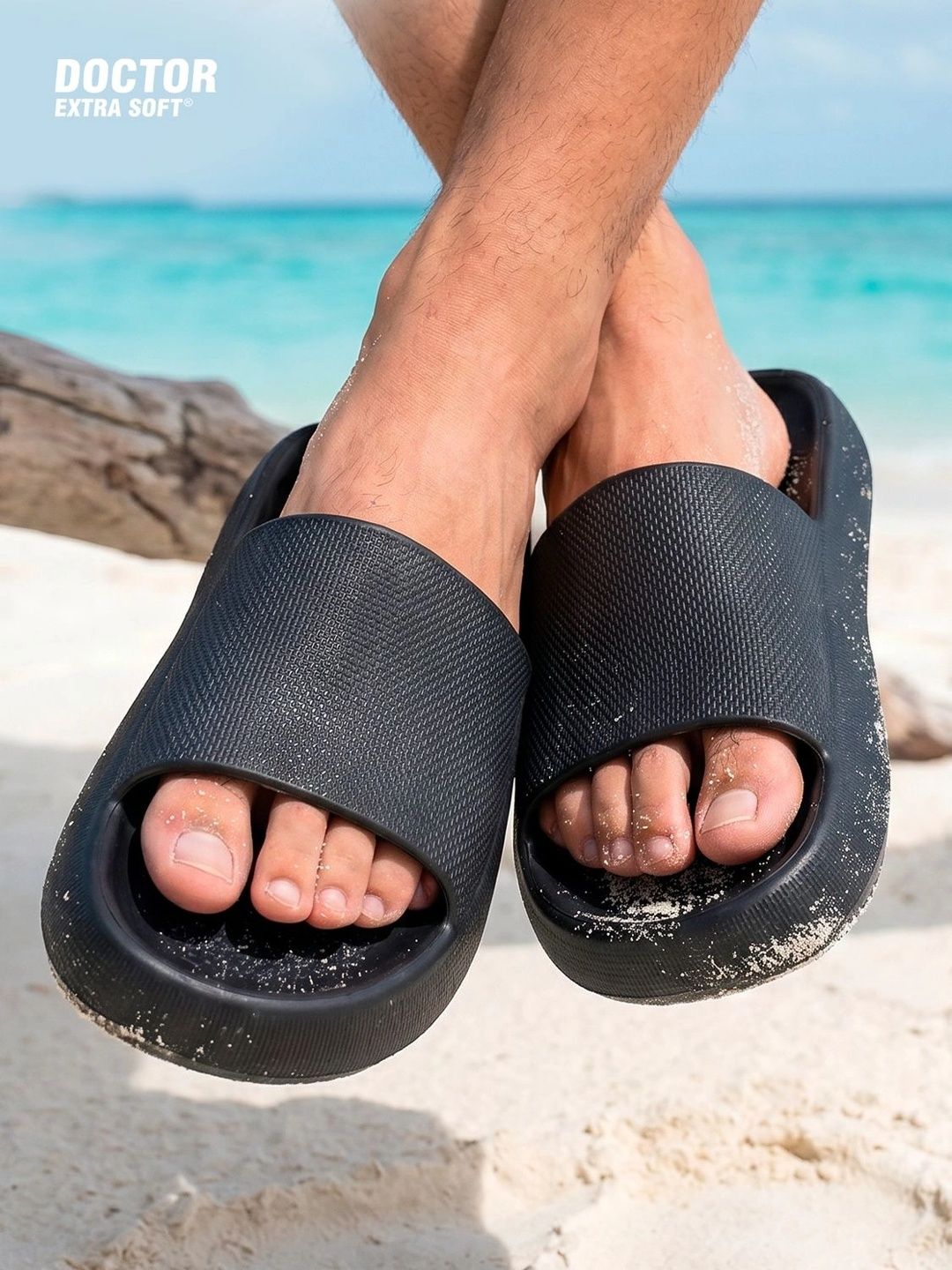 DOCTOR EXTRA SOFT Men Ultra Soft Lightweight Rubber Sliders