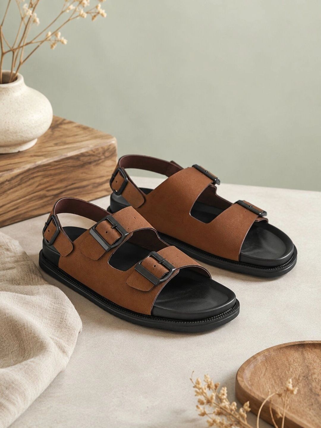 House of Pataudi Men Comfort Sandals