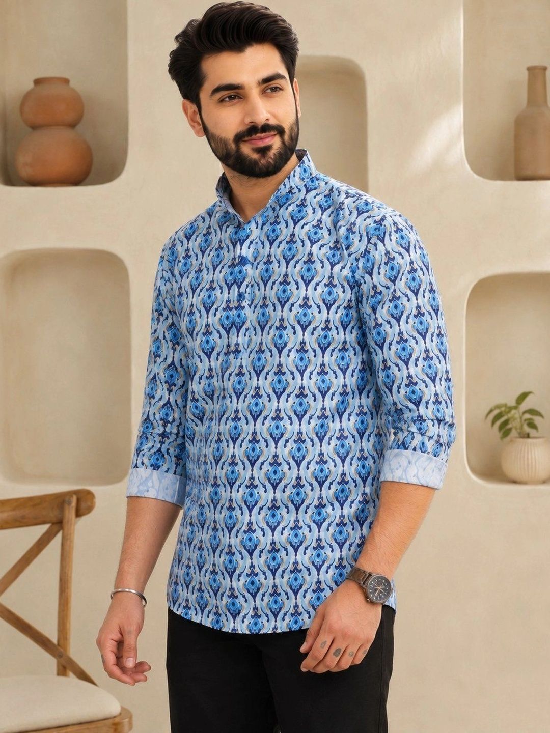 Anouk Men Ethnic Motifs Printed Kurta