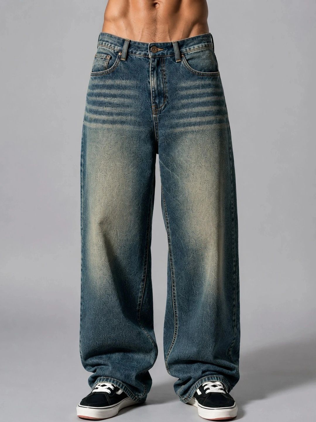 SHIRODHARI Men Low-Rise Low Distress Jeans