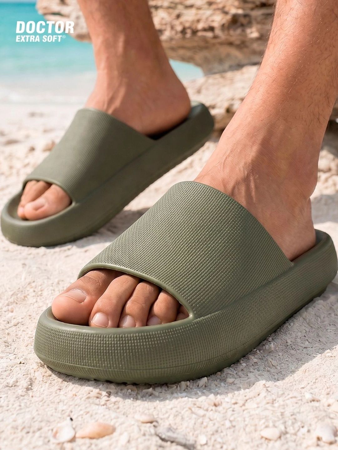 DOCTOR EXTRA SOFT Men Ultra Soft Lightweight Rubber Sliders