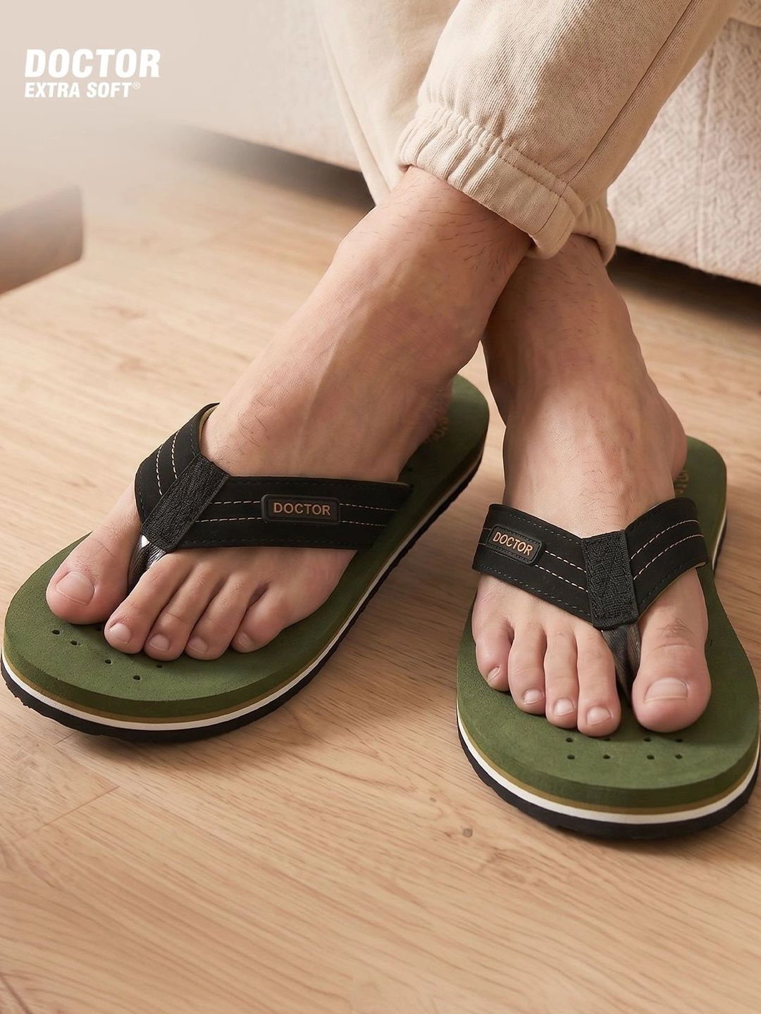 DOCTOR EXTRA SOFT Men Ultra Soft Orthopedic Thong Flip-Flops