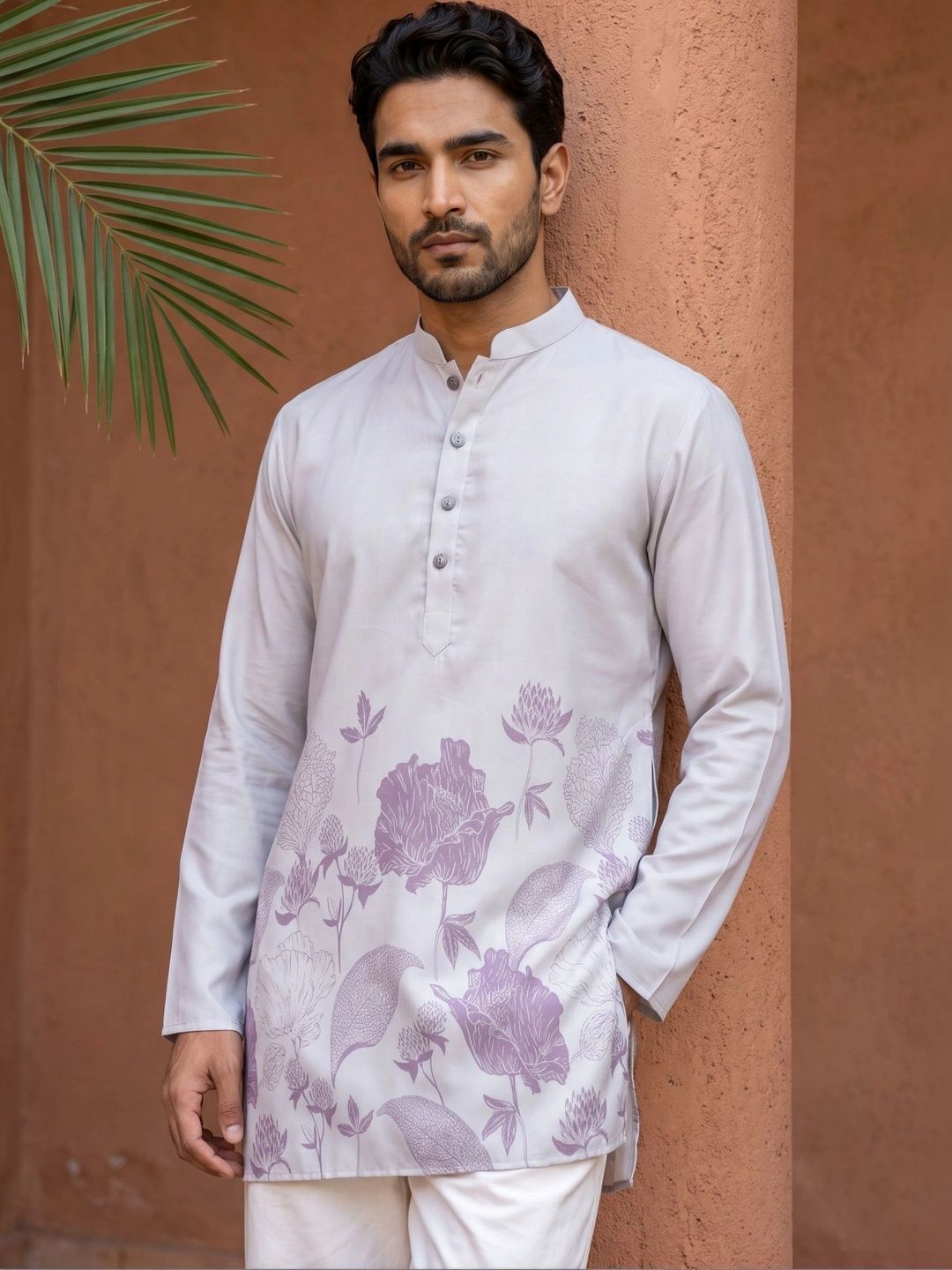 Jompers Men Floral Printed Floral Kurta