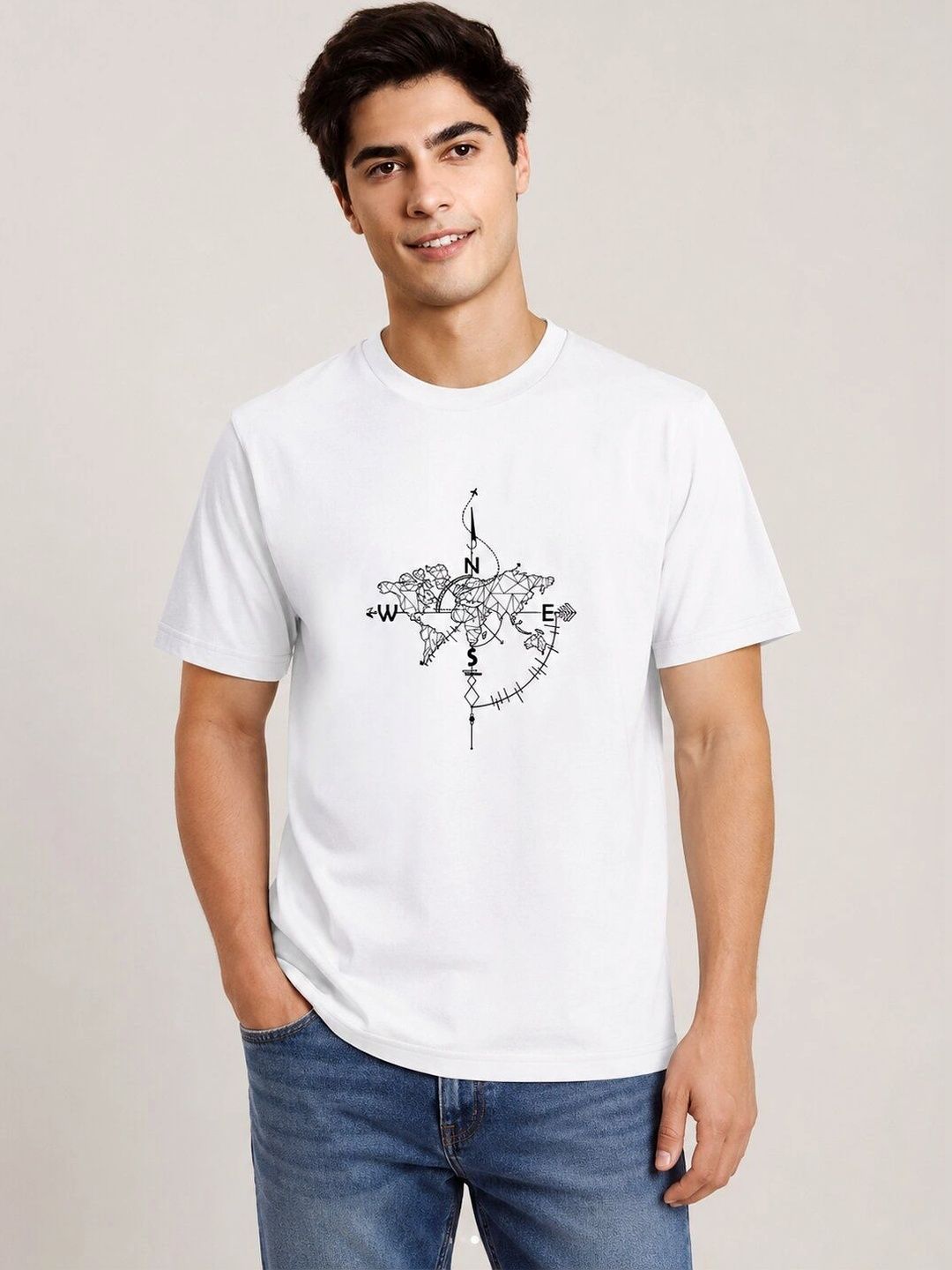 The Arth India Clothing Men Printed T-shirt