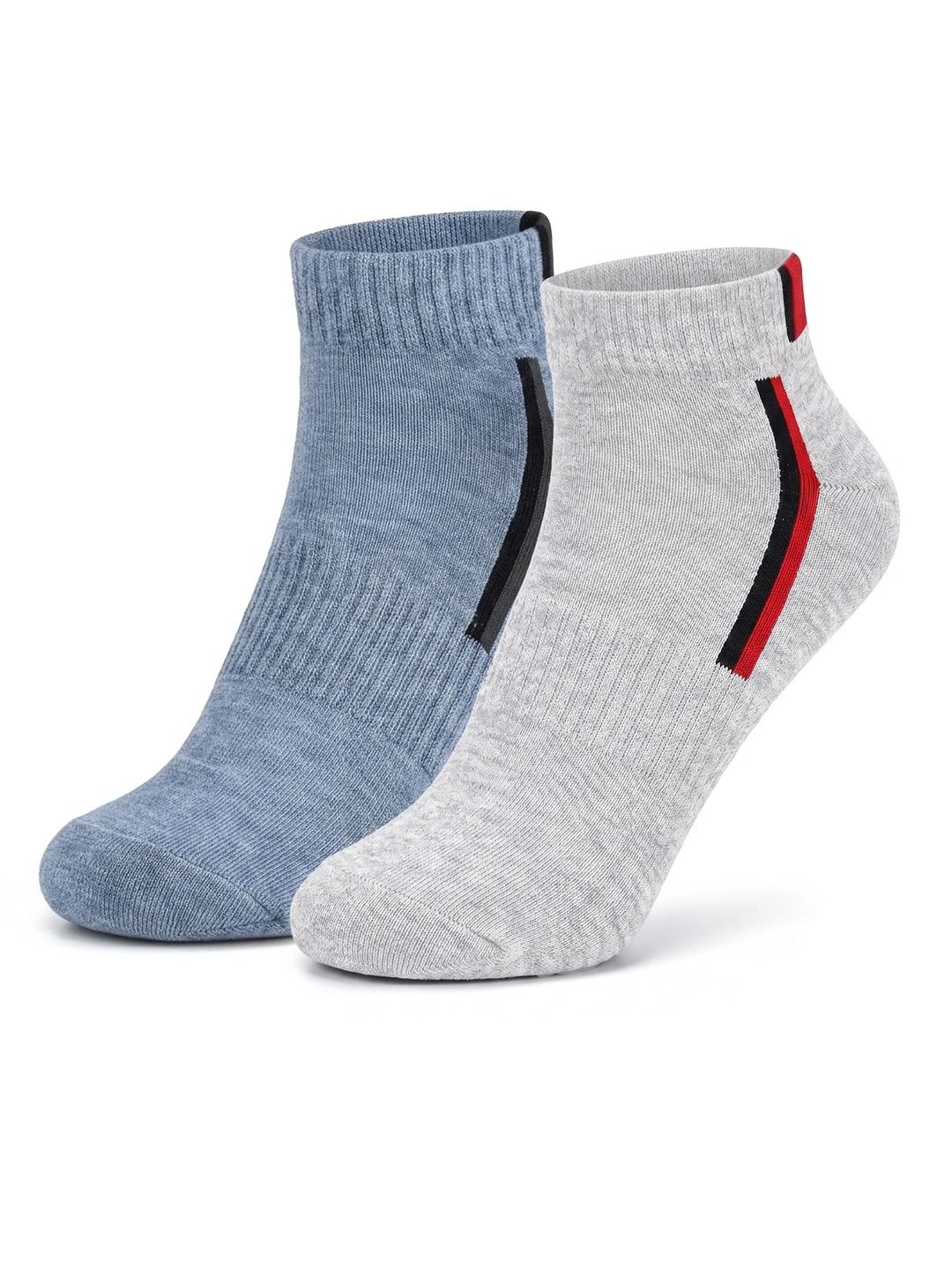 LOUIS STITCH Men Pack of 2 Cotton Assorted Patterned Ankle Length Socks