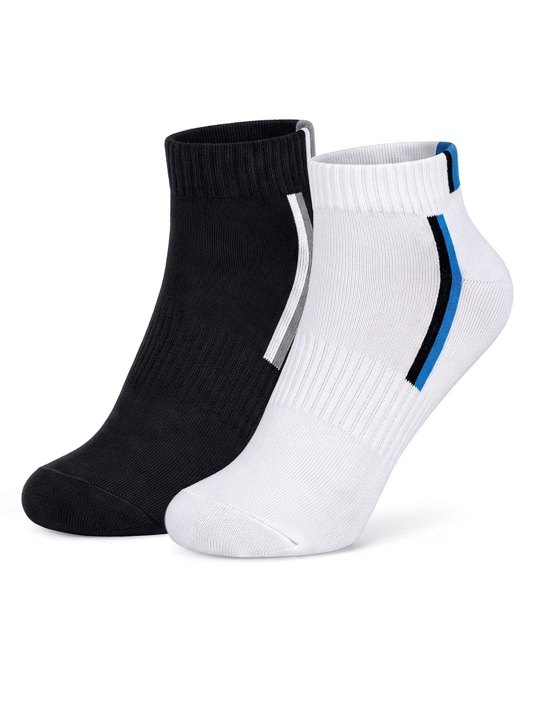 LOUIS STITCH Men Pack of 2 Cotton Assorted Patterned Ankle Length Socks