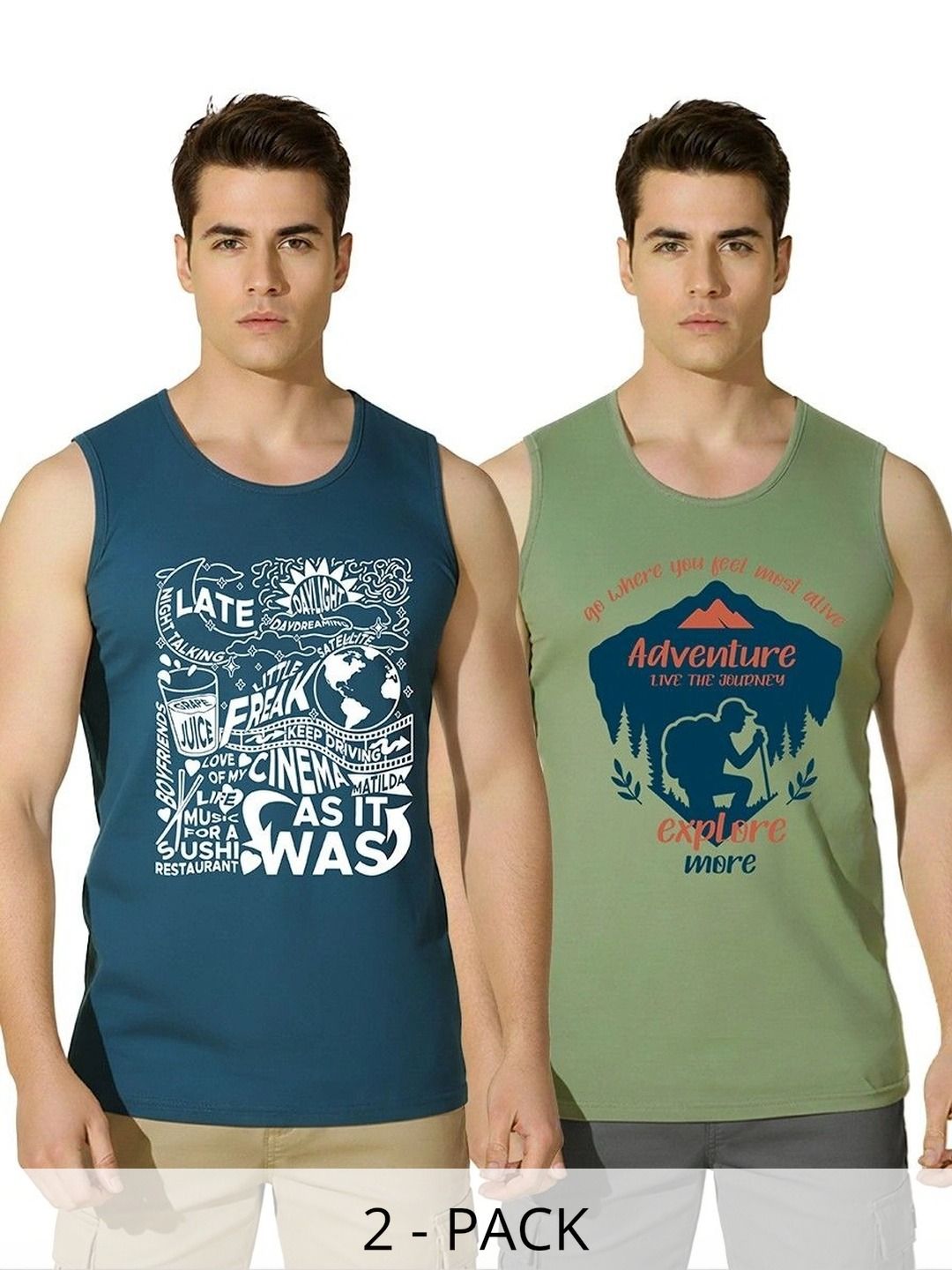 SKY HARBOAR Men 2 Printed T-shirt