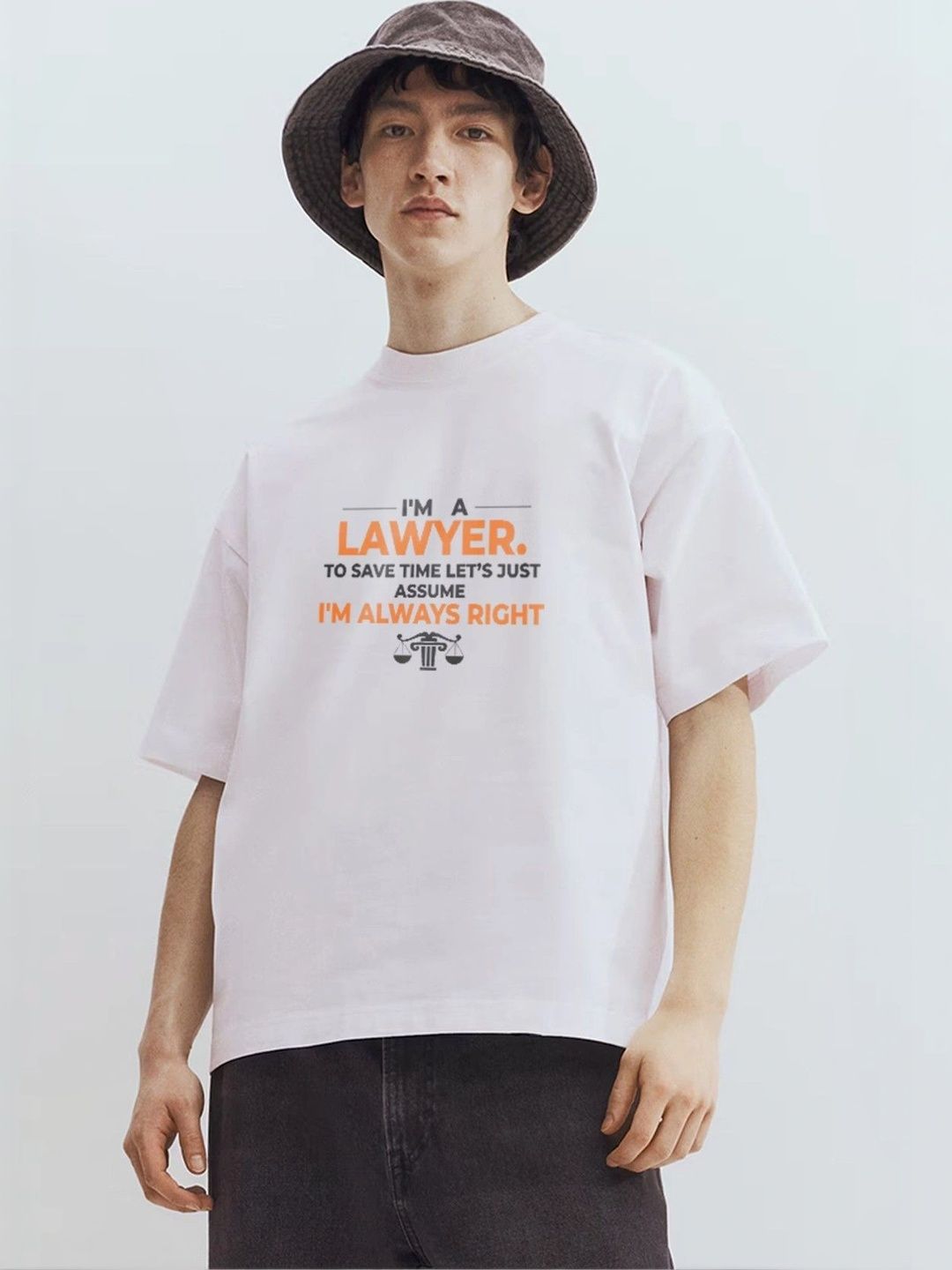 Moda rapido X TOGS & TERRE Men Typography Printed Organic Cotton T-shirt