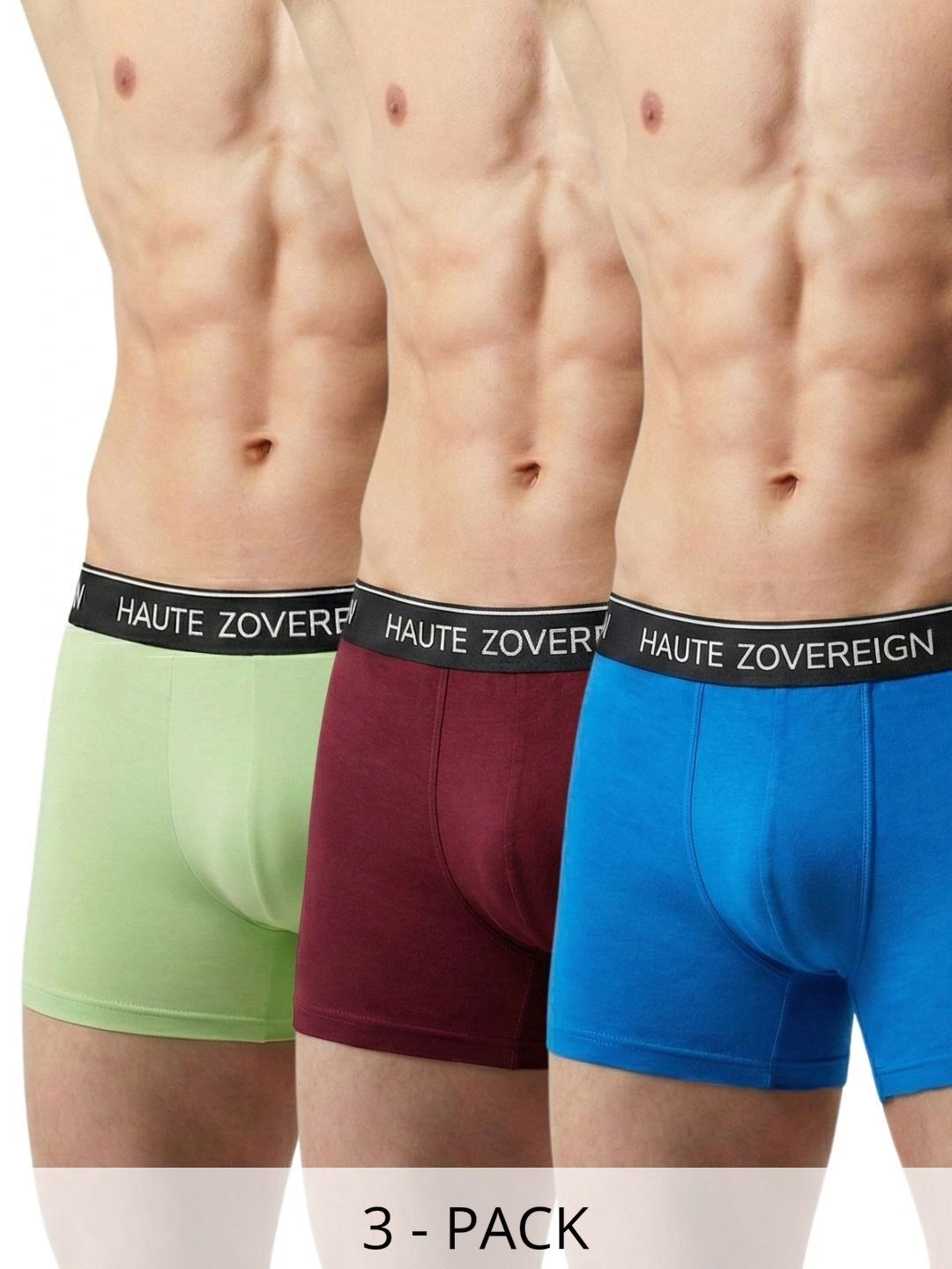 Haute Zovereign Pack of 3 Modal Solid Trunks