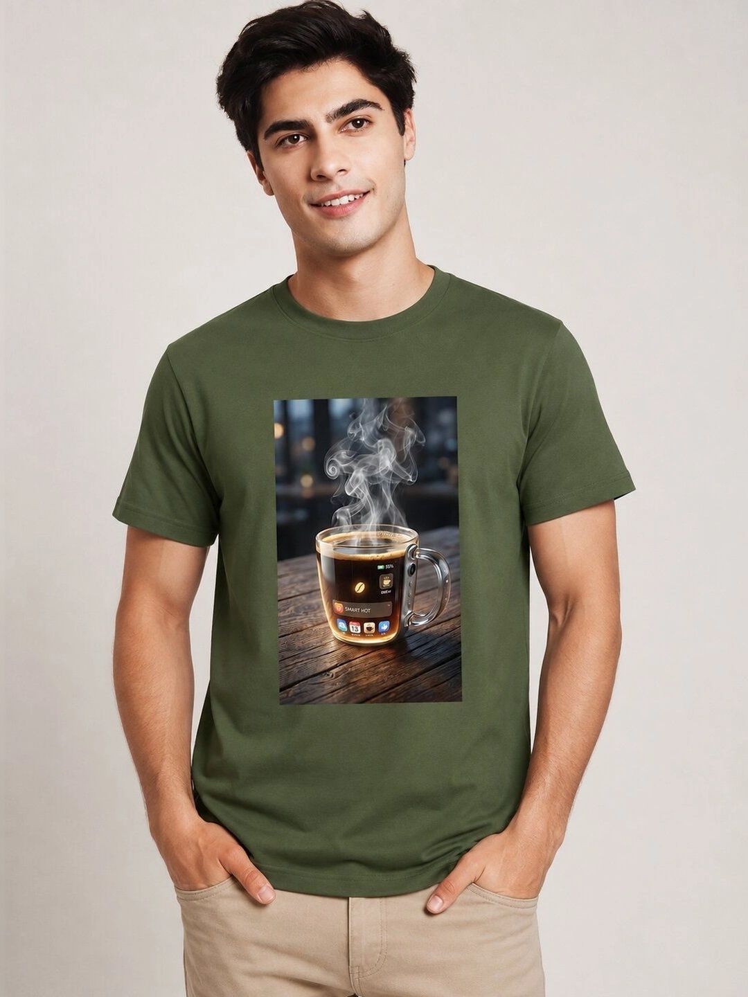 The Arth India Clothing Men Printed T-shirt