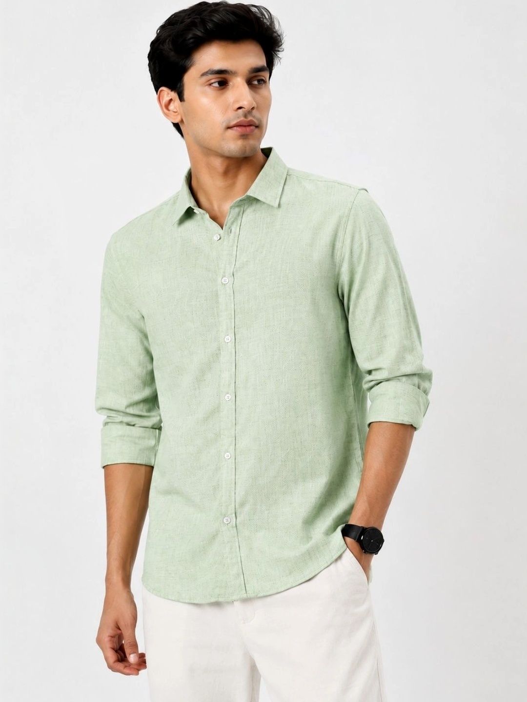 THE FORMAL FACTORY Men Classic Casual Shirt