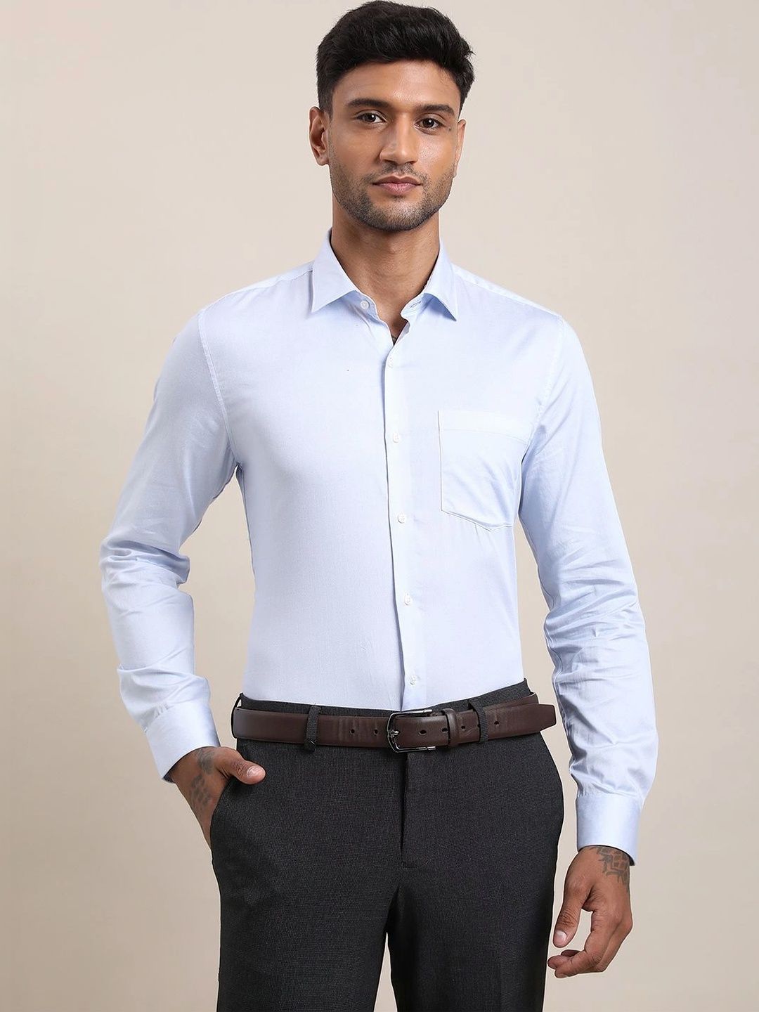 Turtle Men Standard Slim Fit Formal Shirt