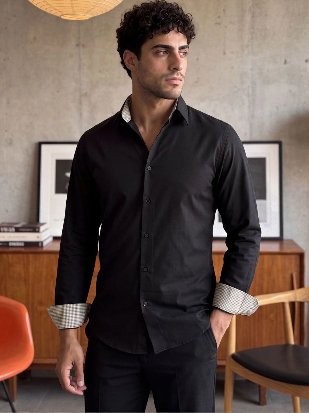 Urban Scissors Men Slim Fit Semiformal Shirt