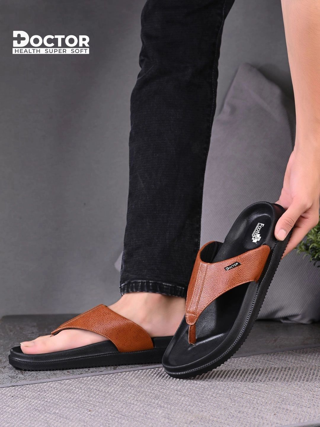 DOCTOR HEALTH SUPER SOFT  Men Thong Flip-Flops