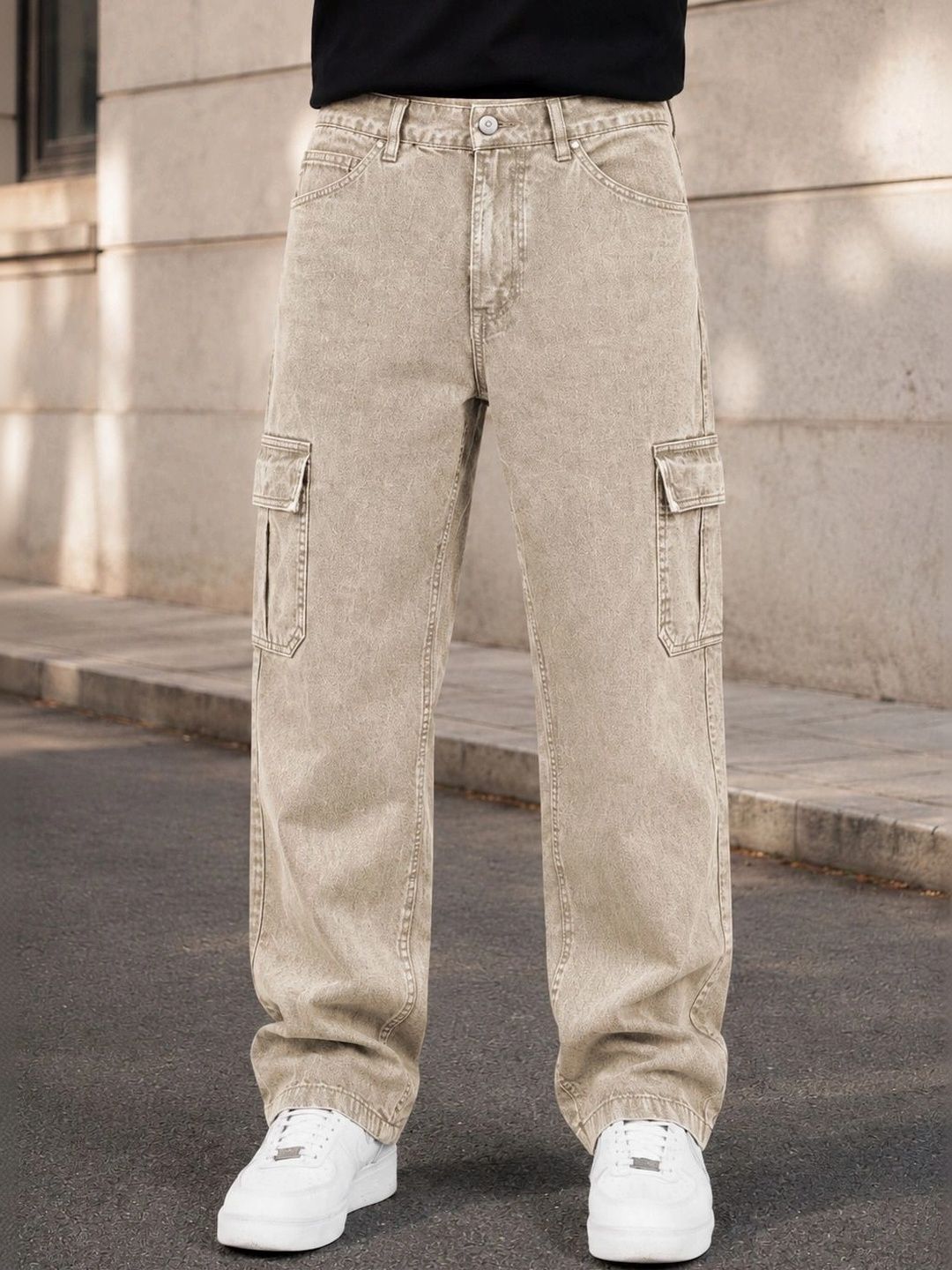 MQ Denim Men Straight Fit Mid-Rise Jeans