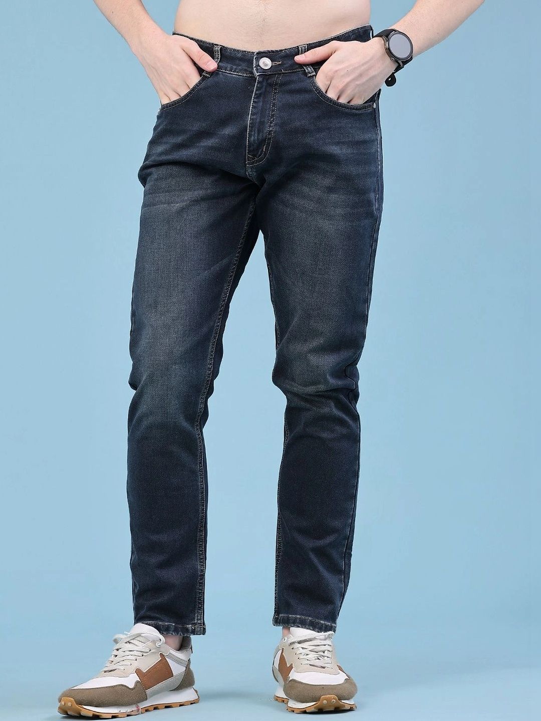 V-Mart Men Regular Fit Mid-Rise Jeans