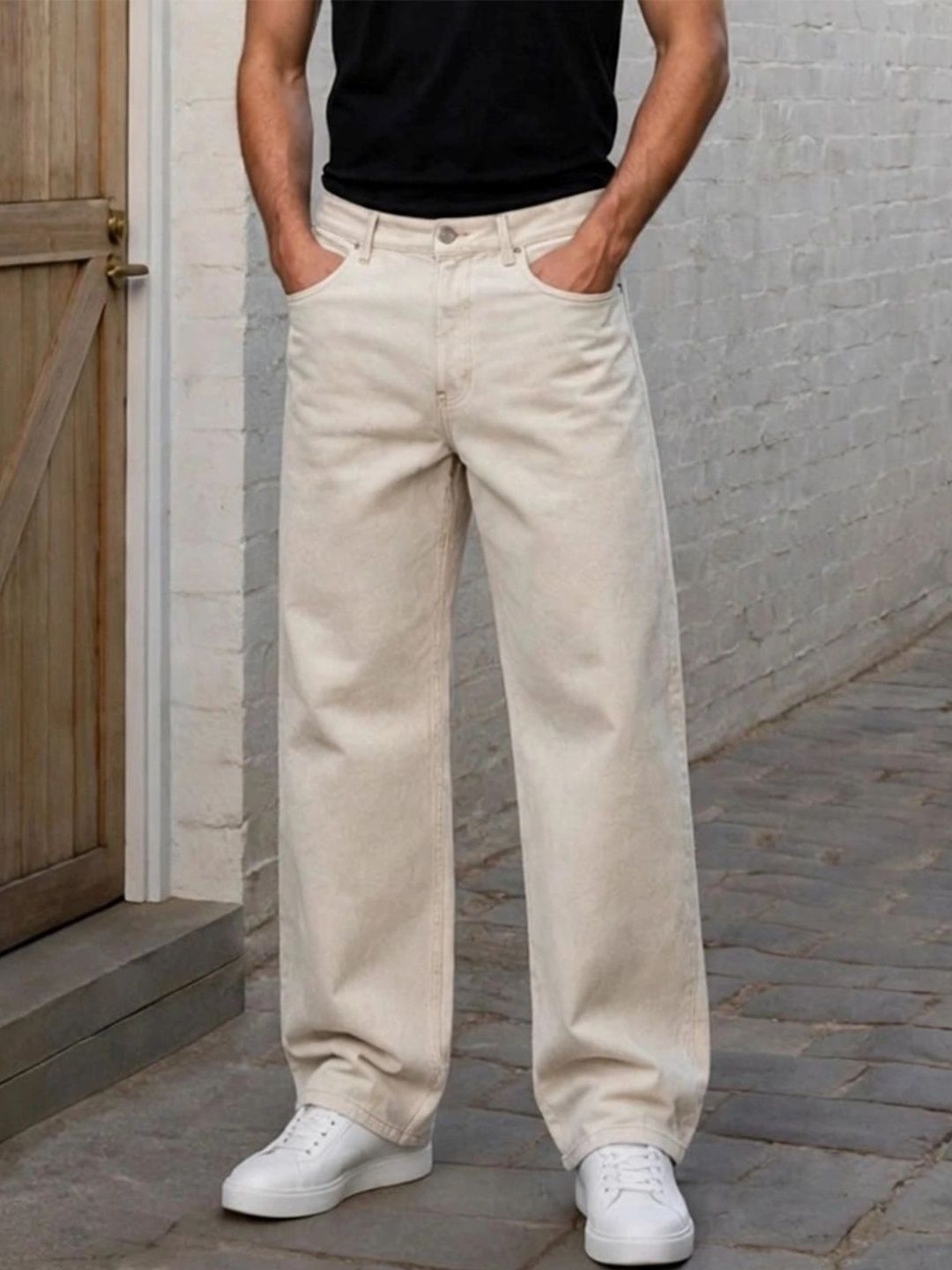 Encrypt Men Classic Regular Fit Mid-Rise Stretchable Jeans