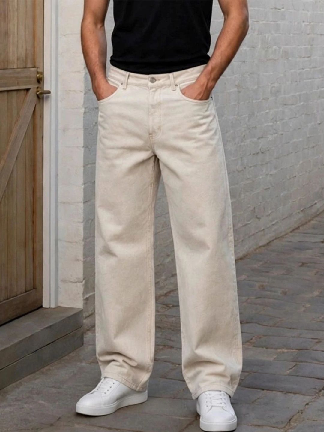 R.Code by The Roadster Life Co. Men Classic Regular Fit Mid-Rise Stretchable Jeans