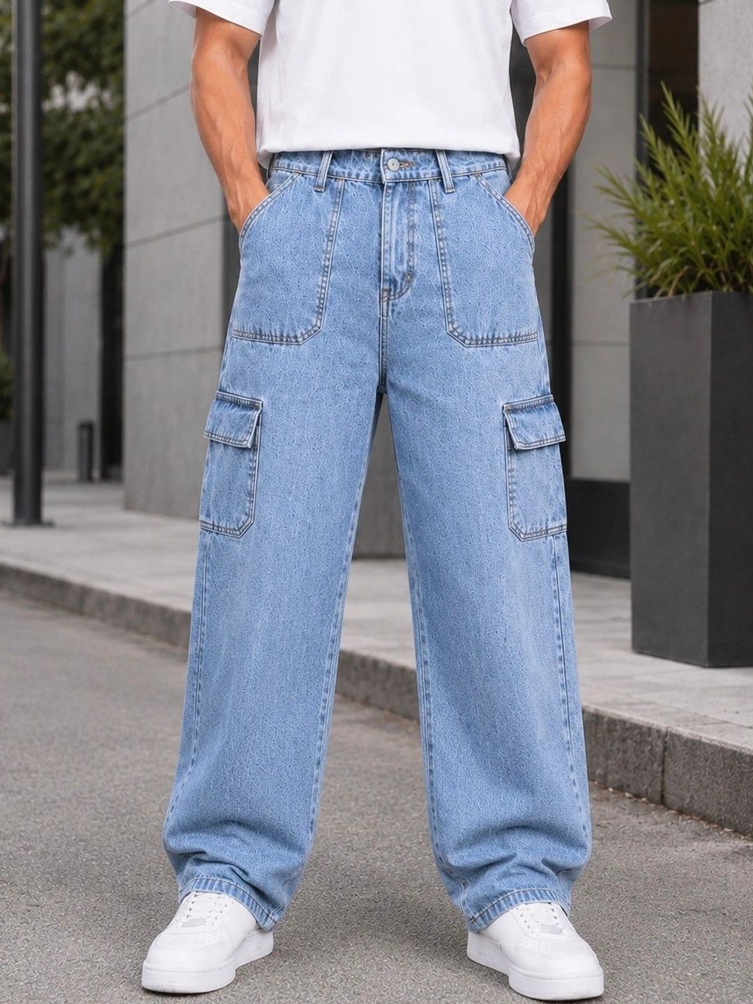 MQ Denim Men Straight Fit Mid-Rise Jeans