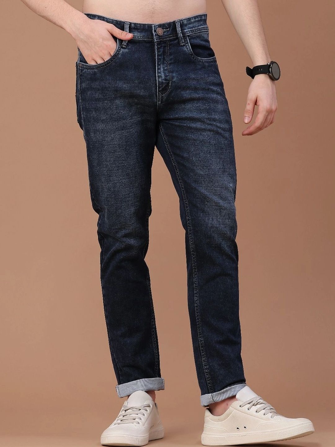 V-Mart Men Regular Fit Mid-Rise Jeans
