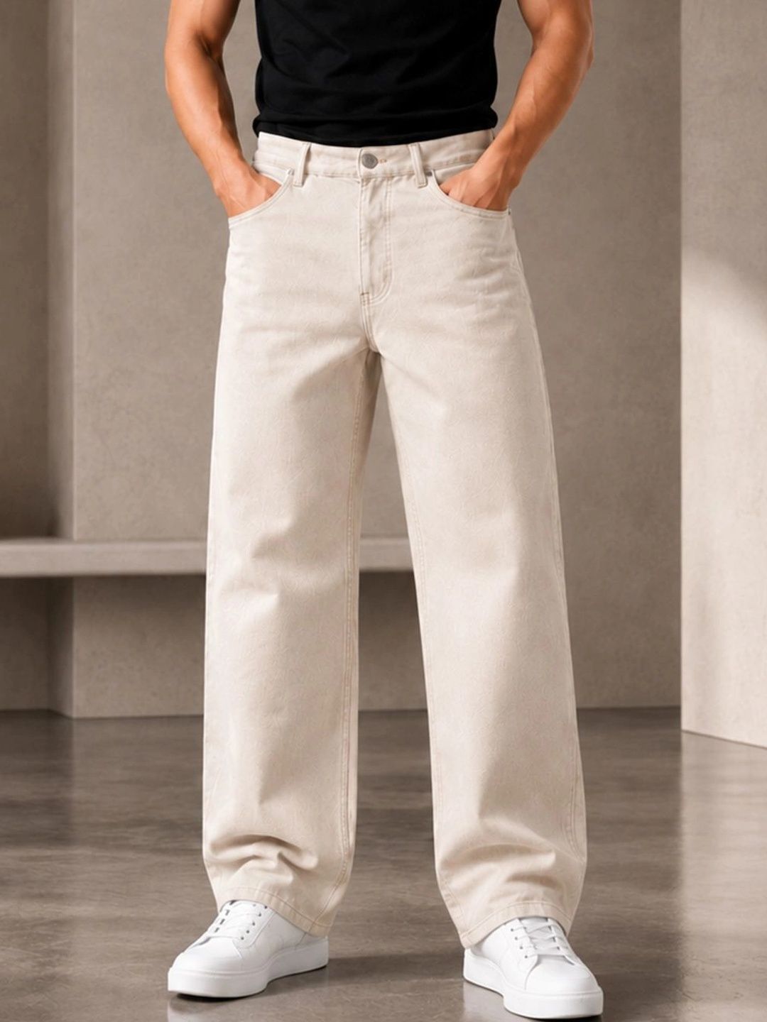 Kook N Keech Men Classic Regular Fit Mid-Rise Stretchable Jeans