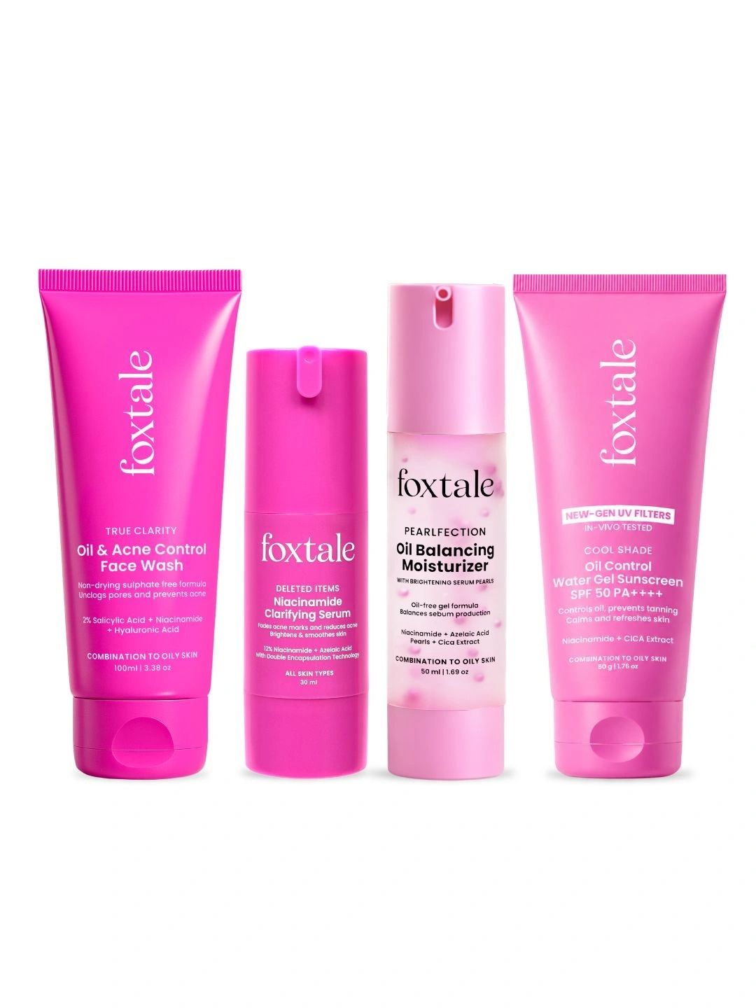 FoxTale 4Pcs Skin Care Combo