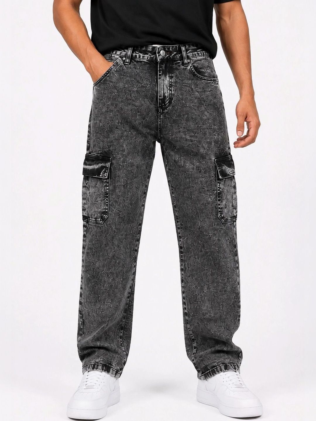 MQ Denim Men Straight Fit Mid-Rise Jeans