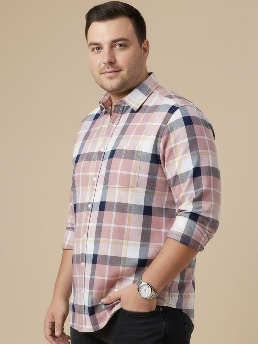 Sztori Checked Pure Cotton Casual Shirt