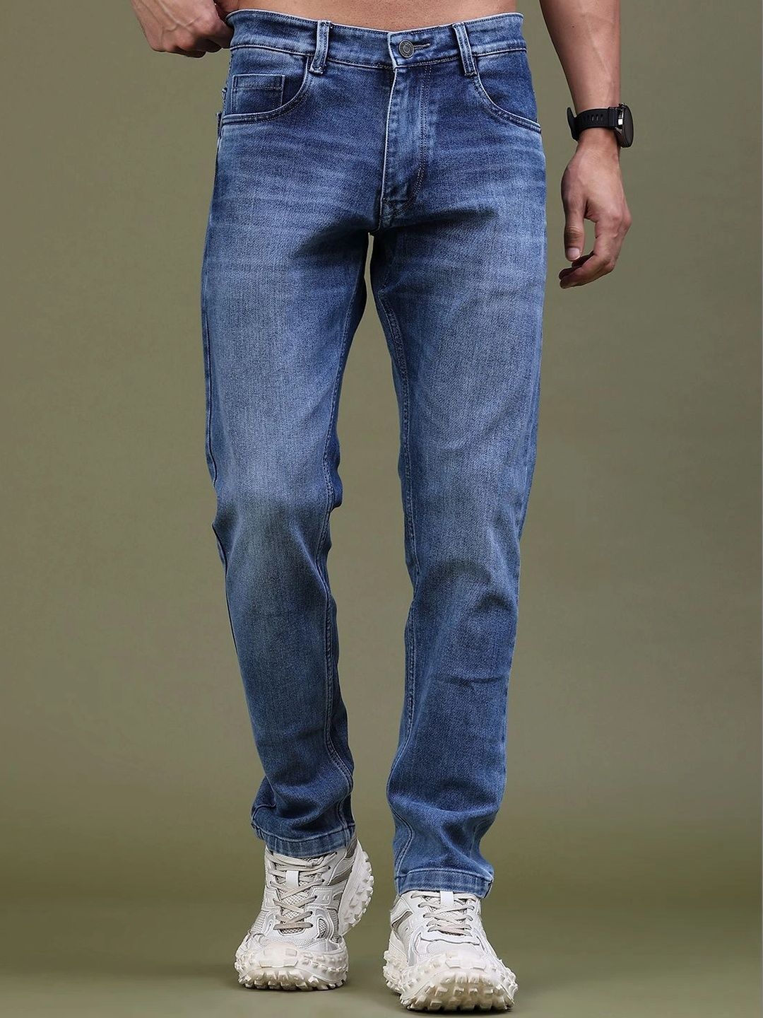 LIMEROAD Men Regular Fit Mid-Rise Jeans