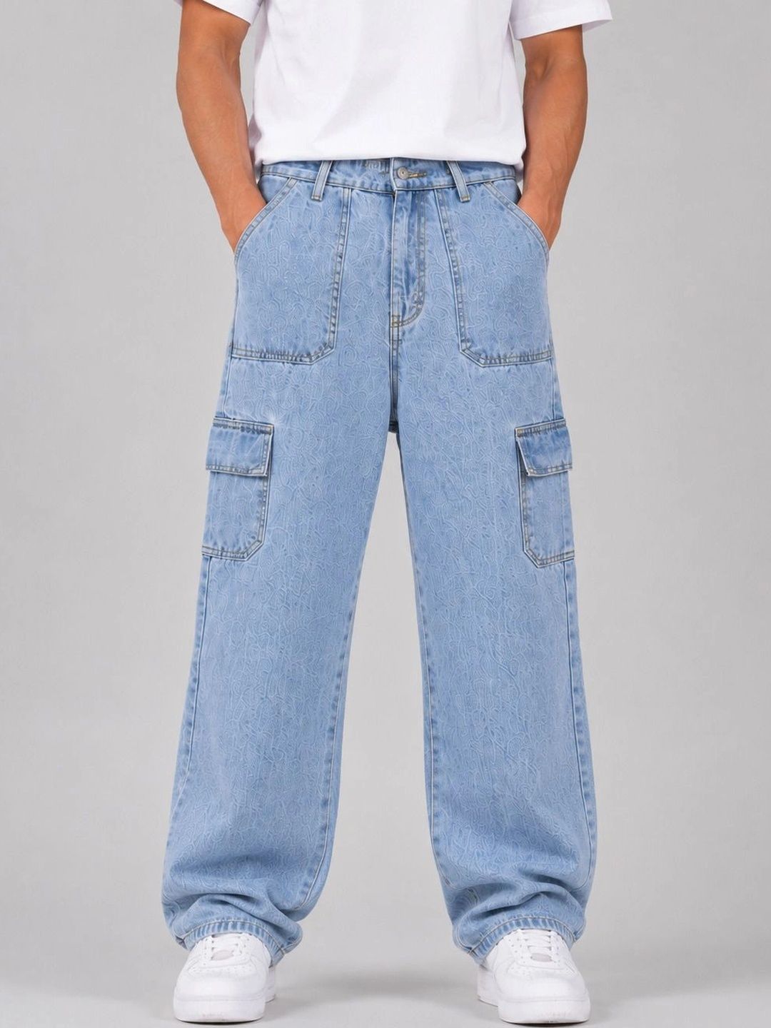 MQ Denim Men Straight Fit Mid-Rise Jeans