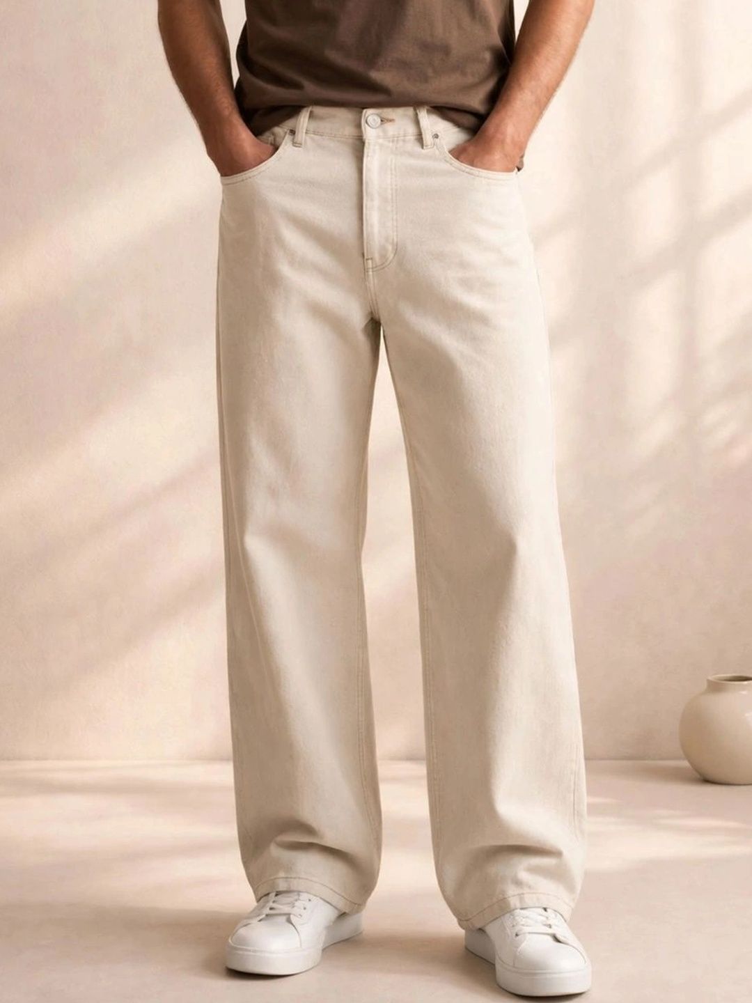 R.Code by The Roadster Life Co. Men Classic Regular Fit Mid-Rise Stretchable Jeans