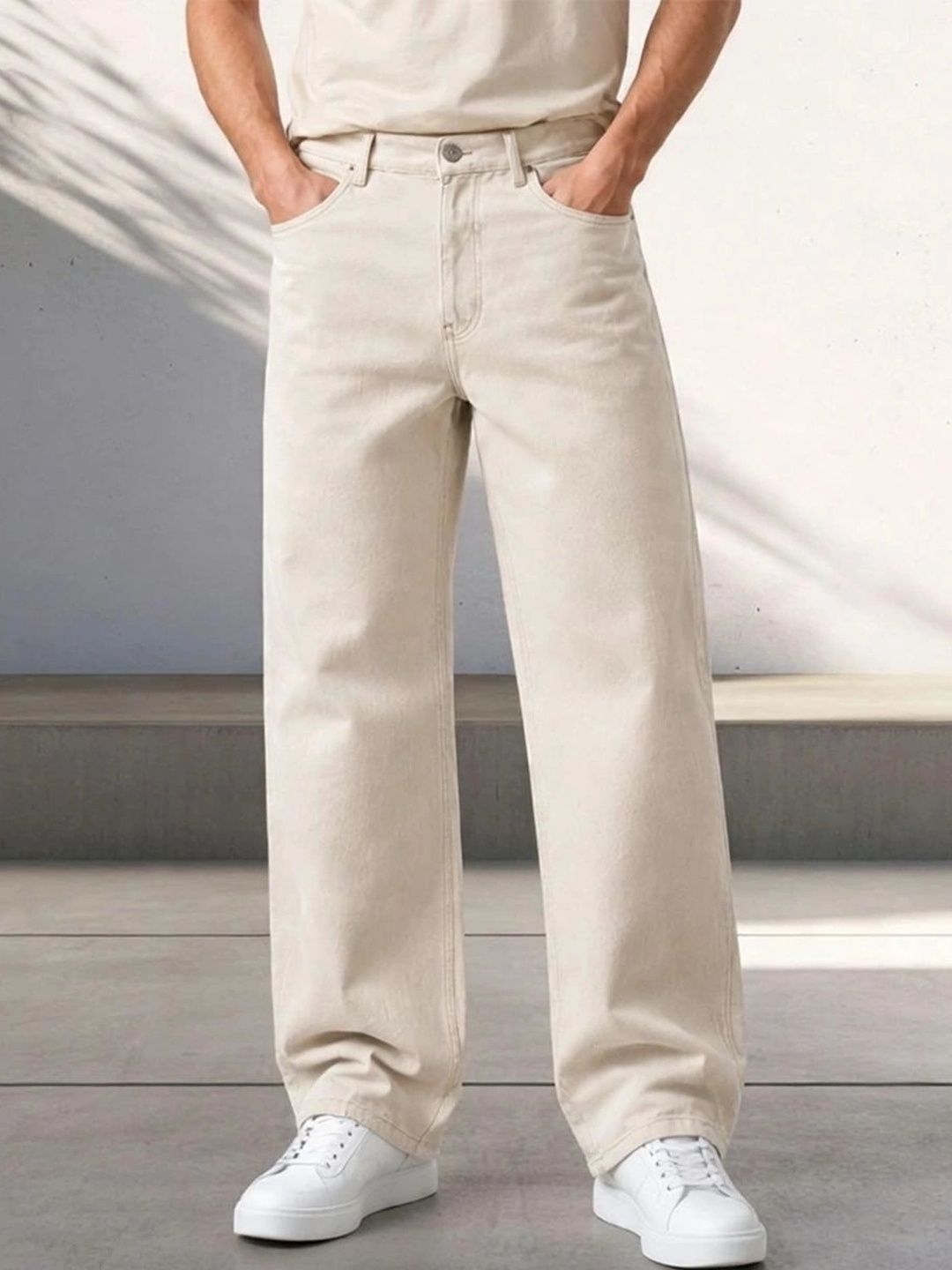 Metronaut Men Classic Regular Fit Mid-Rise Stretchable Jeans