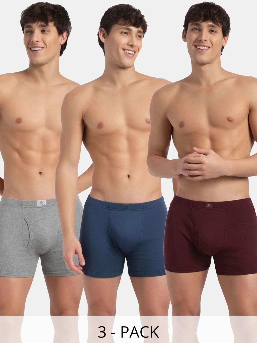 Jockey Men Pack of 3 Cotton Rib Trunk