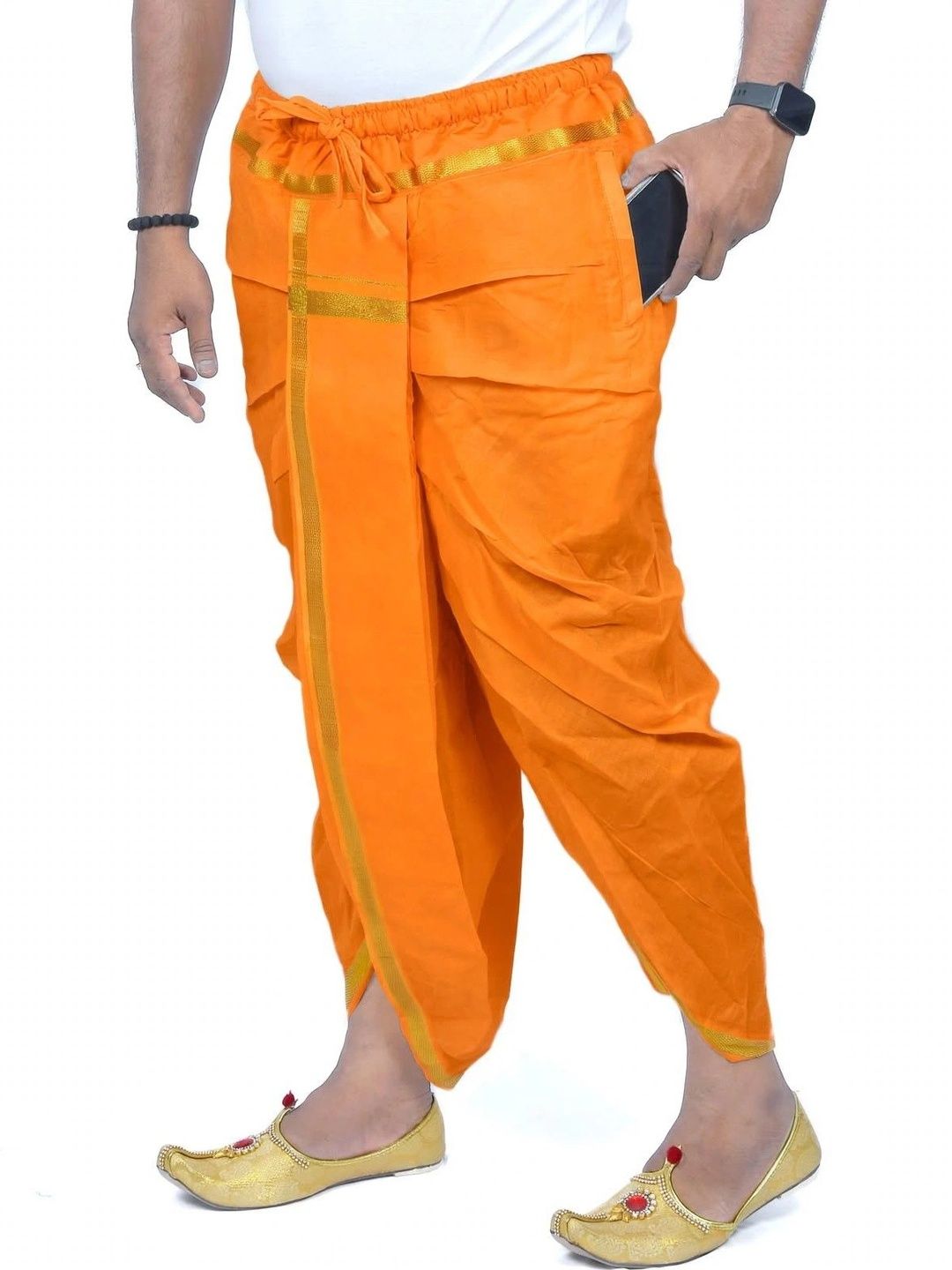 TUNI MANI Men Cotton Dhoti Dhotis